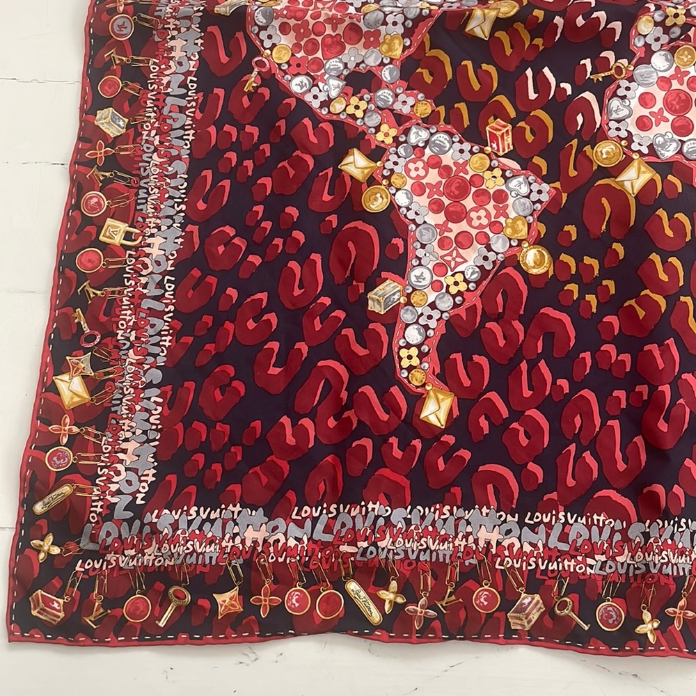 LOUIS VUITTON Silk Scarf/ Bandana